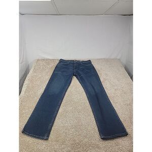 Hollister Jean NWT Men 34x30 Straight Epic Flex Dark Blue Stretch Denim Mid Rise